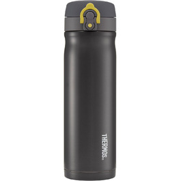 Stainless Steel Insulated Travel Mug - 470ml - Charcoal Color