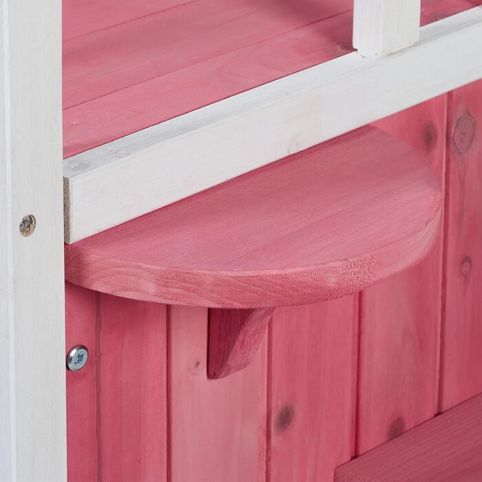 Кіт-будинок Relaxdays з тканини, червоно-білий, 71.5 x 62.5 x 44 см, 2 входи, складаний