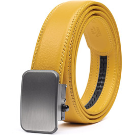 Чоловічий шкіряний ремінь Joseph Elliott з регулюванням на пряжці, для гольфу, колір хакі, пряжка з нержавіючої сталі