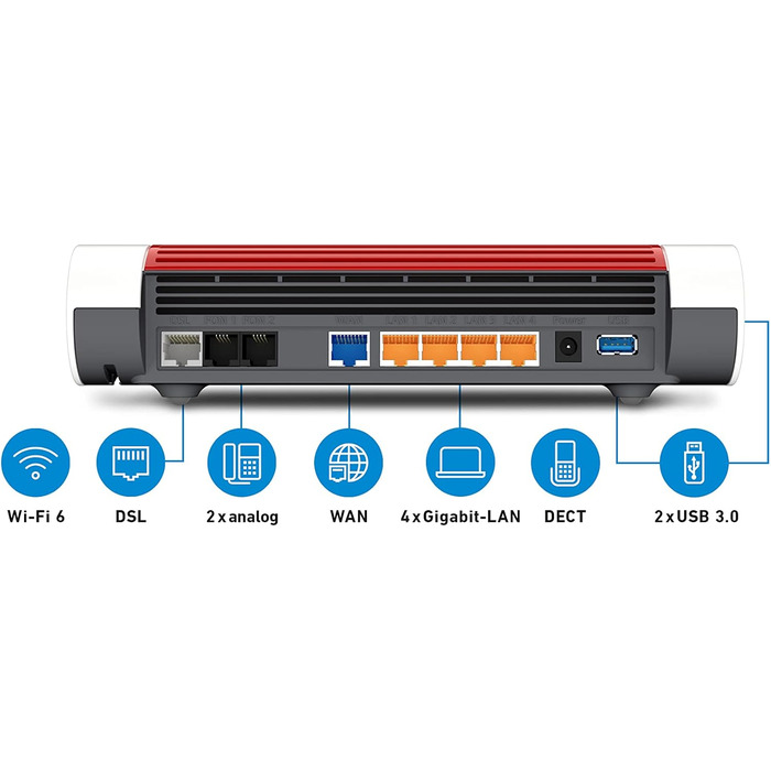 Роутер FRITZ!Box 7590 AX Exclusive Edition Wi-Fi 6 (DSL, Mesh, DECT)