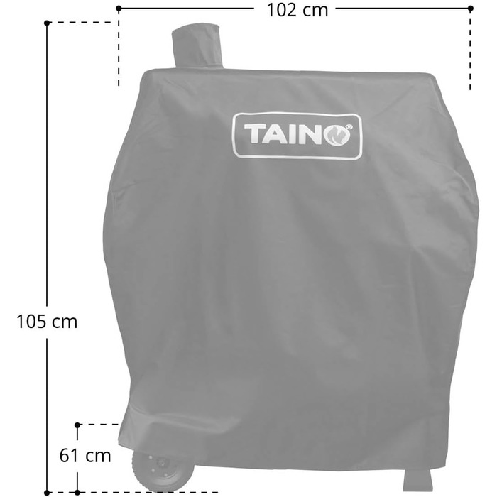 Чохол TAINO Hero XXL для гриля, захисний, водонепроникний, для коптильні, вугільного гриля, BBQ та гриль-візка