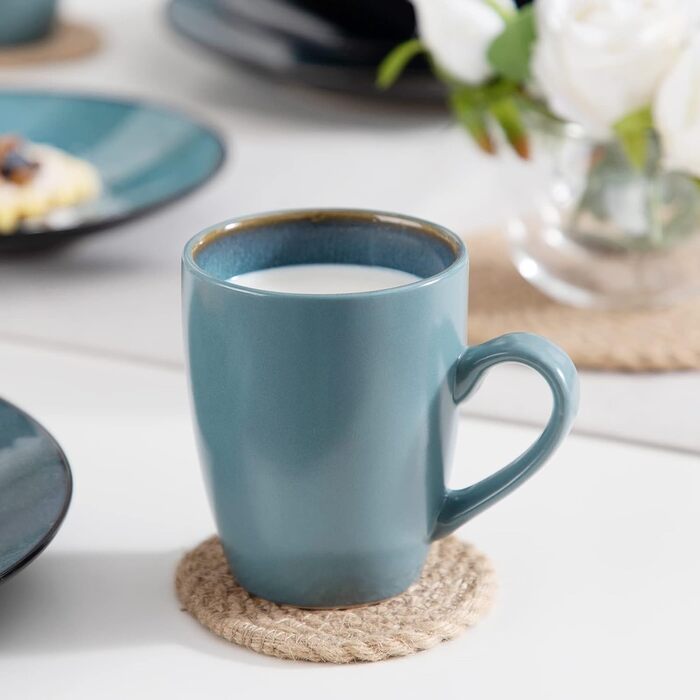 Набір супових тарілок Bubble 4 шт. з кераміки, 950 мл, для 4 осіб (Vancasso)