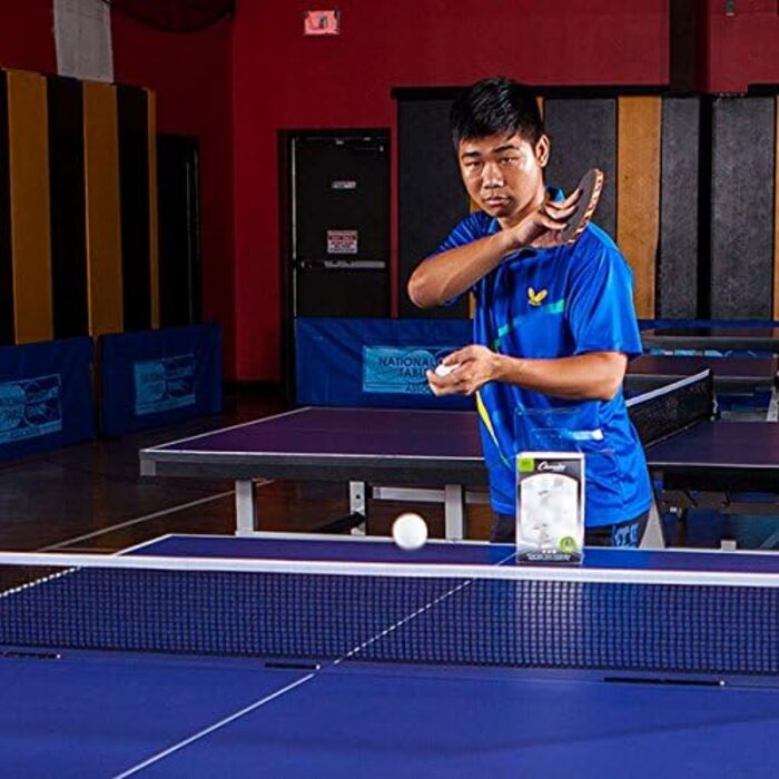 Champion Sports Тенісні м'ячі для настільного тенісу, 3 зірки (білі, 38 шт)