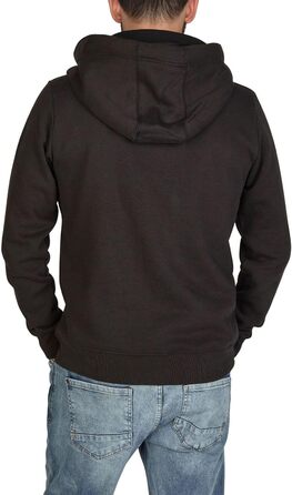 Чоловіча толстовка на блискавці з капюшоном riverso RIVNoah, Regular Fit, колір Black-formula Red