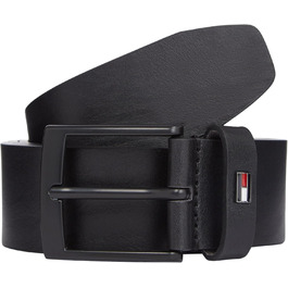 Чоловічий шкіряний ремінь Tommy Hilfiger 140 Black, чорний