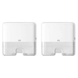 Tork Xpress Dispenser for Multifold Towels White H2, Single Towel Dispensing, Elevation Design, 552100 (White, Mini (Pack of 2), Single)