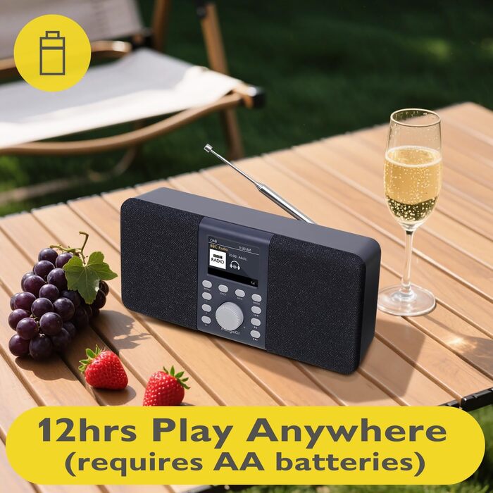 MD5 Портативне DAB радіо з Bluetooth 5.3 та 2.4