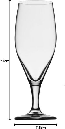 Набір пивних келихів Stölzle Lausitz Iserlohn 6 шт, 400 мл – для Pilsner та іншого пива – Кришталеві келихи, виготовлені в Німеччині