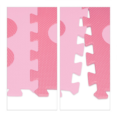 Relaxdays Puzzle Mat Flower Pattern