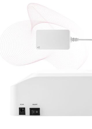 Лампа для нігтів NOKANO LED+UV 48 Вт, біла, з датчиком руху та таймером
