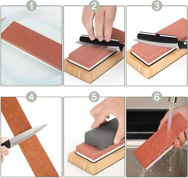 Набір для заточування ножів Youyijia 9-в-1 з алмазними точками 400/1000 та 3000/8000 гріт, професійний, з кутовою направляючою та бамбуковим основанням