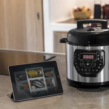 Cecotec GM H Programmable Pressure Cooker, Smart Cooking, 6 Liters, 24-Hour Programmability, 15 Safety Systems, 90 Kpa, 19 Menus Model H