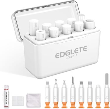 Набір для чищення iPhone та смартфонів: лінійний роз'єм, насадки для динаміків, інструменти для ремонту iPad Pro, Lightning кабель (білий)