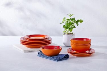 Набір посуду Le Creuset 12 предметів з кераміки (Steinzeug), 79351000607081, Колір: Огненний Червоний