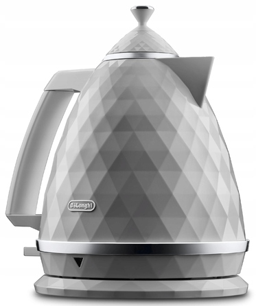 Електричний чайник De'Longhi Brillante KBJX2001W, 2000 Вт, 1,7 л, білий