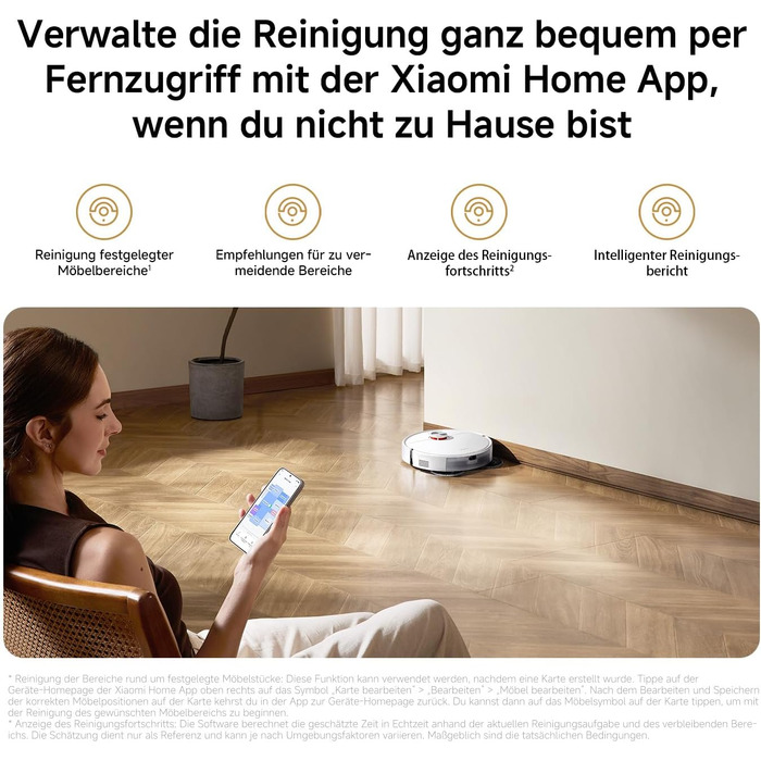 Робот-пилосос Xiaomi Vacuum S40 Pro з базою самоочищення, потужність всмоктування 10 000 Па