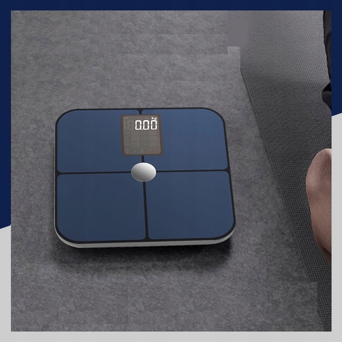 Розумні електронні ваги для ванної з Bluetooth, до 180 кг, аналіз складу тіла та BMI