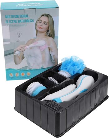 1Satz Elektrische Badebürste Mit Rotierender Bürste Multifunktionale Rückenmassage Und Gesichtswaschbürste Für Sanfte Hautreinigung Und Massage Für Entspannende Duscherlebnisse