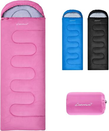 Спальний мішок Clostnature для дорослих - легкий, компактний, 3 сезони (рожевий, 0.9 кг)