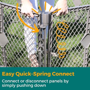 Лейтстілл для собак North States MYPET Petyard Laufstall: 6 панелей, 66 см, для дому та вулиці