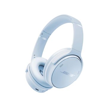 Бездротові навушники Bose QuietComfort з активним шумозаглушенням, Bluetooth, мікрофоном та часом роботи до 24 год, колір Eisblau (крижано-блакитний)