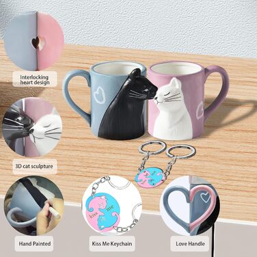 Керамічний набір чашок для кави та чаю 