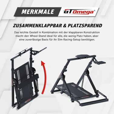 Тримач для ігрового керма GT OMEGA APEX – сумісний з Logitech G923, G29, G920, Thrustmaster T300, T500, TX, TH8A, Fanatec (PS4, Xbox)