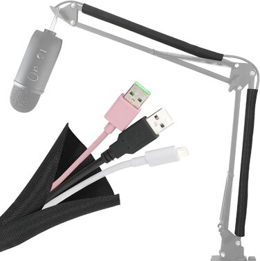 Кріплення для мікрофона FIFINE AM8, білий - Шарнірний стійкий кріплення для мікрофонів FIFINE Recording XLR/USB, AM8, YOUSHARES. Підходить для мікрофонів з адаптерами 3/8' - 5/8'.