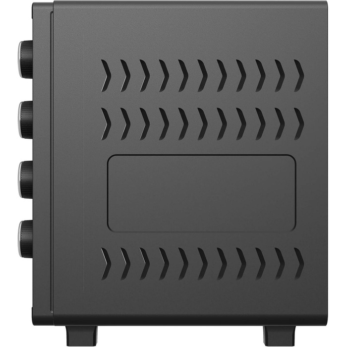 Міні-піч TurboTronic 35л з конвекцією, чорна, 1600W, з 2 дека, таймером, функцією грилю та піци