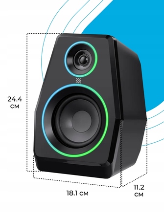 Колонки Defender SOLAR 10 2.0 10 Вт Bluetooth, USB, RGB-підсвітка