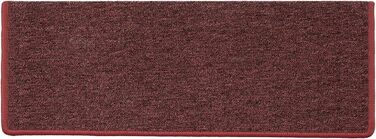 Сходинкові килимки Casa Pura London, 15 шт., 11 кольорів, міцне кріплення, стабільна кутова рейка, винно-червоний (прямокутні)