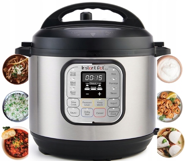 Мультиварка Instant Pot Duo60, срібляста, 1000 Вт, 5,7 л