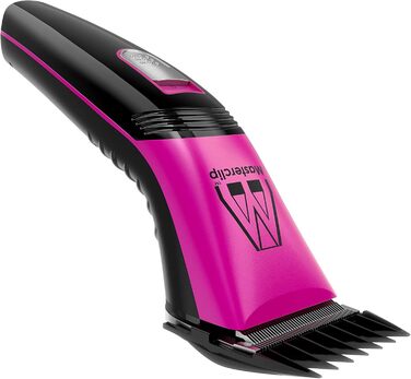 Машинка для стрижки шерсті собак Masterclip, тиха, професійна, бездротова, акумуляторна, для собак, котів та інших тварин (Рожева)