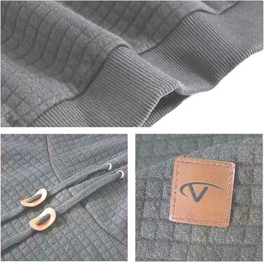 Чоловічий худі Tanozer Baic Weathirt з довгим рукавом у клітинку, сірий (M)