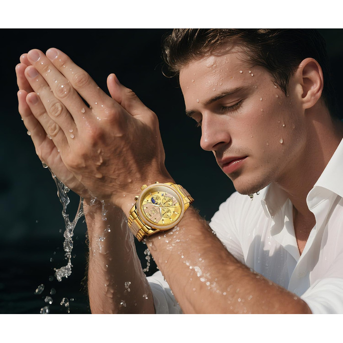 Чоловічий наручний годинник OLEVS з натурального дерева (клен), водонепроникний кварцовий годинник у бізнес-стилі, модель 3645