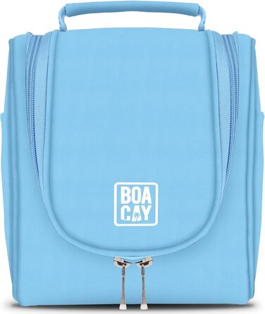Чоловіча дорожня косметичка BOACAY з ручкою для підвішування. Косметичка для подорожей, валіза, vanity bag. Колір: Кофе з молоком, Колір: Дитячий блакитний (S)