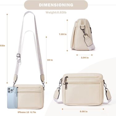 Сумка жіноча через плече MUIIKOLA середнього розміру, екошкіра, м'яка, з широким ременем (Абрикос)