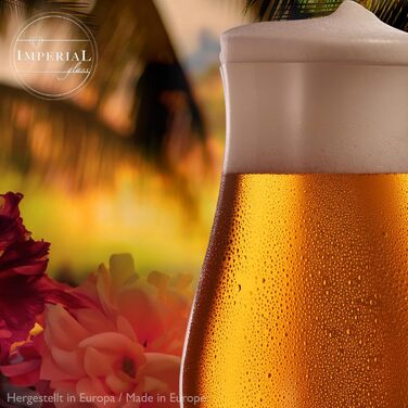 Набір пивних келихів Pilsner 500 мл (6 шт) Crystalline Glass - Келихи для пива, пивні тульпи 0.5 л