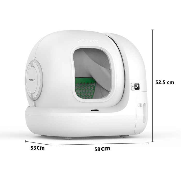 PETKIT Pura Max 2 - автоматичний самоочисний лоток для котів, 76л, з функцією контролю через додаток, для кількох котів, з дезодорантом
