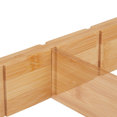 Relaxdays 18-piece Drawer Divider Set made of Bamboo