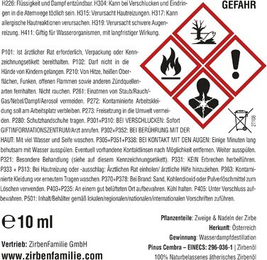 Набір для сну Zirben Familie: подушка з тирсою кедра, кубик і олія, ароматичне подушка для сну, без пилу та стружки