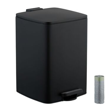 Relaxdays Kitchen Trash Can 20 Liter with Trash Bags