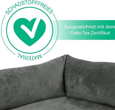 Крісло-ліжко для собак: м'яке, зручне, з високим бортиком. Розміри: 40x50, 60x80, 70x100, 80x120 см. Колір: антрацит