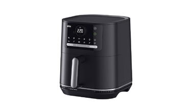 Фритюрниця електрична Braun MultiFry 5 HF5030 6л з технологією RealAir, чорна - Аерофритюрниця без PFAS, сенсорне управління, 1700 Вт