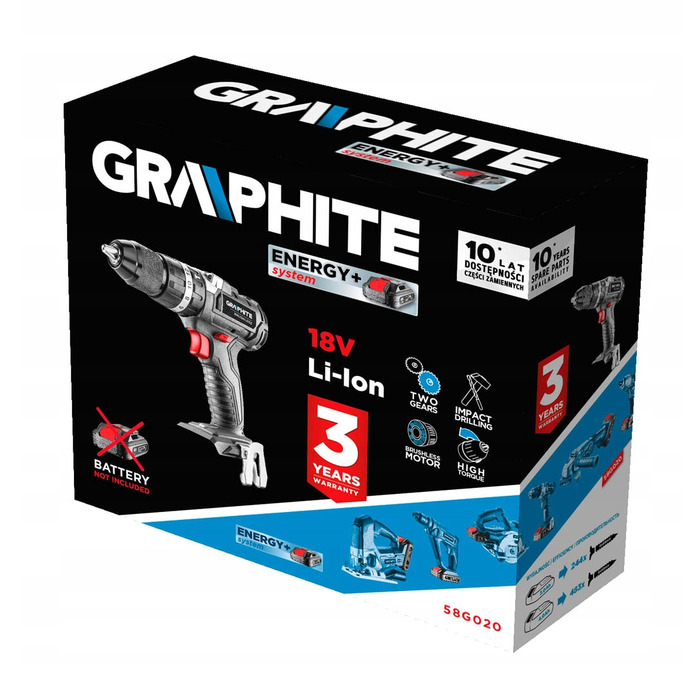 Дриль-шурупокрут Graphite 58G020 18 В