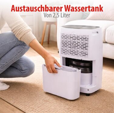 Електричний осушувач повітря Alpina для підвалу та кімнат до 20 м² – 220W з дисплеєм