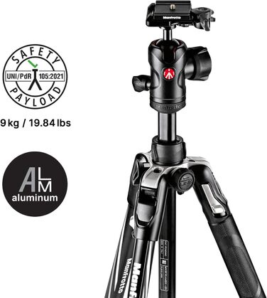 Штатив Manfrotto Befree Advanced MKBFRLA4BK-BH з поворотним кріпленням