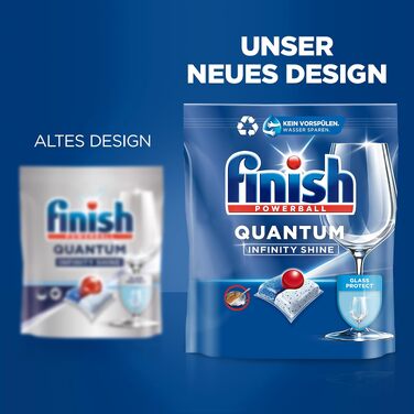 Таблетки для посудомийних машин Finish Quantum Infinity Shine Gigapack, 166 шт (2 x 83 шт)
