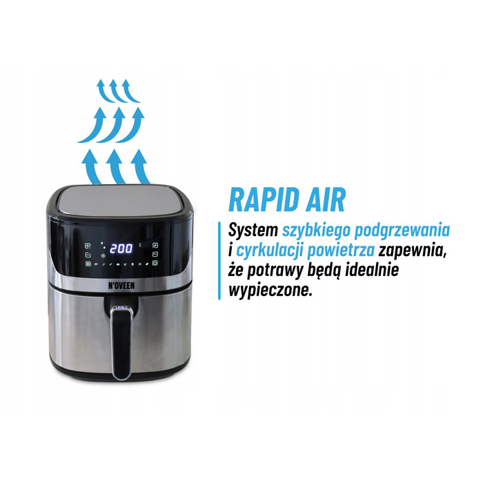 Аерофритюрниця N'oveen AF550 1600 Вт, 6,5 л