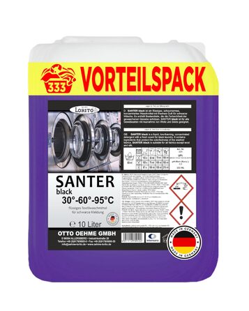 Рідкий пральний засіб Lorito Santer Color для кольорової білизни, 10 л